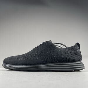 Cole Haan Original Grand Men’s 9 M Stitchlite Wingtip Black Casual Dress Shoes